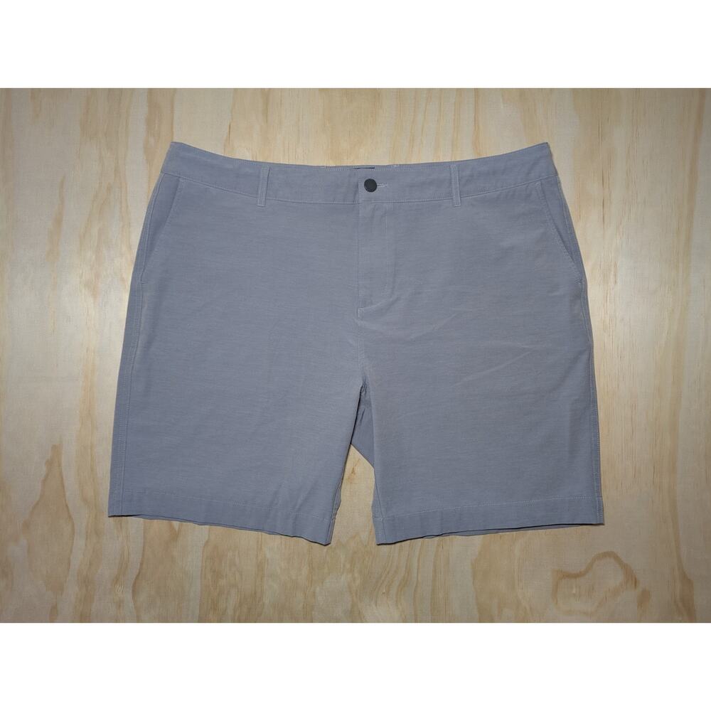 Faherty Men's 40 All Day Shorts Grey Hybrid Stretch Flat Front Casual Surf
